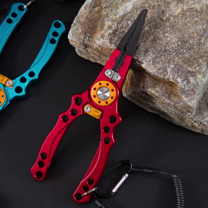 Aluminum Alloy Fishing Pliers Hook Remover Outdoor Fish Line Tool Comfortable Grip Scissors Fishing Accessories