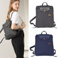 100% original longchamp official store bag L1699 backpack 70th anniversary edition embroidery folding school bag long champ bags Student backpack. 