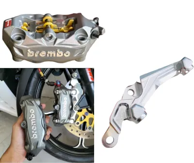 Heo Bremb 4 Piss Malaysia Đúc Nguyên Khối kèm pad gắn cho Exciter150/155 đi đĩa 260/267mm
