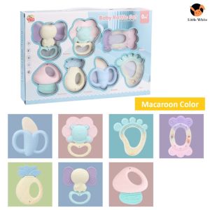 Baby Rattle Teether Set Early Learning New Born Toy Gift Mainan Bayi 婴儿牙咬胶新生儿套装