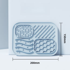 MeowMart Pet Licking Mat Silicone Dog Lick Pad Pet Slow Food Mat Suction Cup Feeding Food Bowl 宠物慢食垫