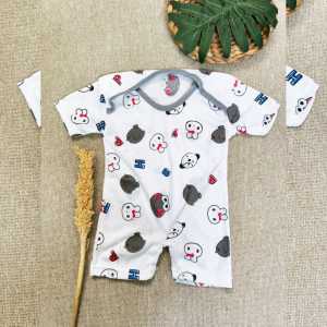 3 Pcs romper motif keroppy lucu jumper bodysweat