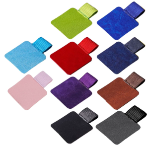 5 Pieces/Set Elastic Pen Loop Holder Self-Adhesive Faux Leather Pen Holder Designed for Notebooks Durable Pencil Holder