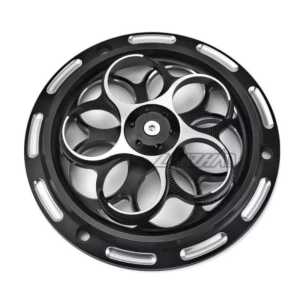 Spinner Cover Pelindung Kipas Radiator Cnc Sprint Cover Kipas Spinner Cnc Kualitas Terbaik Untuk Vespe Sprint Primavera 125 150 / Spinner Cover Radiator Model Bulat cnc