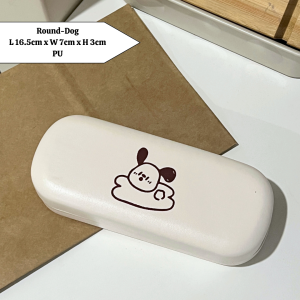 [Ready Stock] Korean Style Cute Rabbit Bear Soft PU Leather Hard Shell Eyewear Accessories Eyeglasses Casing Sunglasses Case Spectacle Cases Pouch Glasses Box Rectangular Case Storage Protective Portable Lightweight Cheap Simple Student Kids School