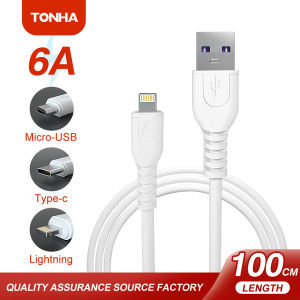 TONHA Fast Charger T56 6A Mini Portable Universal USB Smart Charger For Micro Android/iS0 iPhoee/TYPE-C Quick Charger
