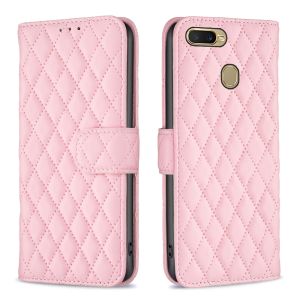 For OPPO A12 A5S A7 AX7 AX5S A52 A92 Phone Case Magnetic Small Fragrant Wind Leather Wallet Card Slot Couples Flip Cover Casing
