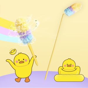 Dust Duster Foldable Extra Long Feather Duster Electrostatic Adsorption Adjustable Cabinet Cleaning Gap Duster