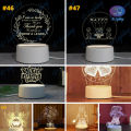 3 Color 3D Light LED Table Lamp Lampu Tidur Meja Anak Hadiah Birthday Guru Cikgu Teacher Gift 小夜灯. 