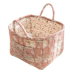 Floral Foldable Fabric Laundry Basket Large Capacity Storage Organizers Laundry Basket for Bedroom Kids Room
