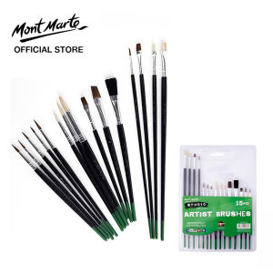 Mont Marte Studio Essentials Artist Brushes 15pcs