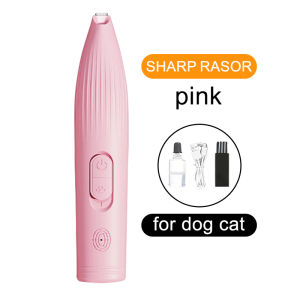 Rechargeable Electric Pet Clippers Cats Dog Foot Hair Trimmer Pet Paw Hair Clipper Shaver