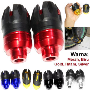 Jalu As Roda depan CNC Model Bulat Naga Universal Size Besar -Gold - VJM Shop