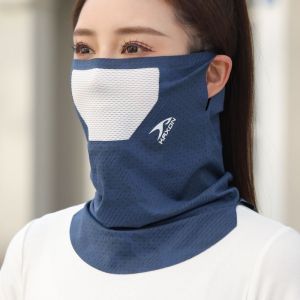 YZLong Summer Mens Ear-Hanging Sunscreen Mask Neck Protection Full Face UV Protection Ice Silk Cycling Fishing Outdoor Bandana Mask