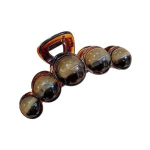 Fashionable Beaded Hair Claw Large Hair Clamp with Geometric Designs for Various Hair Styling and Outfit Women Headwear