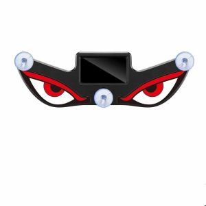 DEER Blinking Moving Eyes Solar Demon Eye Light Suction Cup Mount Suction Cup Installation Car Ambient Light Cool Design Flashing Anti-Rear-End Light Car Roof Decoration