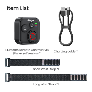 【Malaysia STOCK】aMagisn Bluetooth Remote Control 3.0(Universal Version) for  Insta360 X6/X5/X4 air Hero series camerasAndroid/ios smartphonesDJIOSMO 360 Action 6/5 Pro/4