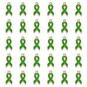 30ชิ้นสีชมพู/สีม่วง/ริบบิ้นสีแดงจี้ชาร์มเต้านมการรับรู้มะเร็งเต้านมเสน่ห์สำหรับเครื่องประดับทำ DIY เครื่องประดับ