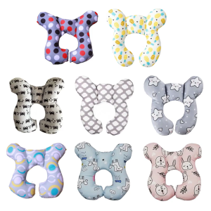 Multi Use Baby Head Support Pillow U Shape Design Soft Polyester Headrest Cushion For Travel Strollers And Car Seat