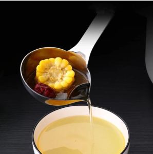 304 Stainless Steel Kitehen Cooking Tools Soup Spoon with Oil Filter Drainer