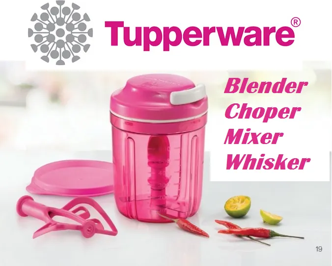 Tupperware コールドブレンダー ピンク Tupperware Pink Smooth Chopper ~ Turbo Blender Mixer Whisker
