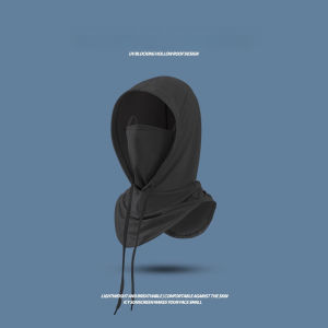MLADEN Ice Silk Mask Cycling Accessories Breathable Anti-UV Running Bicycle Full Face Protection Drawstring Headscarf Hat