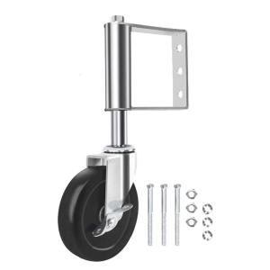 Multipurpose Gate Wheel with Wide Brackets and 360 Degree Swivels Designs for Enhances Mobilities on Rough Ground