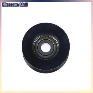 [Blossom] Đen 14mm Đường kính theo dõi bánh xe cao su lớp phủ 5x26x13 Nylon POM bọc nhựa vòng bi ròng rọc hình chữ U rãnh