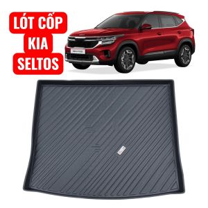 Riêng lót cốp MAXXCAR nhựa TPE NGUYÊN SINH đúc 5D tràn viền cho xe KIA SELTOS 2020+