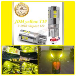 JDM Yellow T10 led 3030 chipset. literally jdm Yellow high brightness 12v w5w 5w. Polelight side light