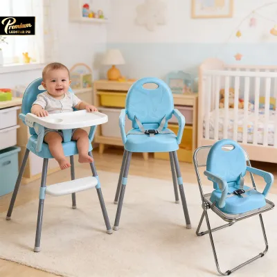 Baby Toddler Adjustable Height High Chair and Removable Table Booster Feeding Dining Seats Chairs