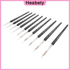 Heabety Miniature Paint Brush Professional Nylon Brush Acrylic Painting Thin Line Pen