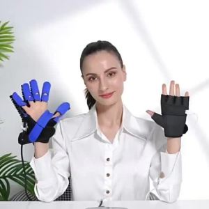 Hand Rehabilitation Robot Glove for Stroke Hemiplegia Recovery - Electric Air Pressure Finger Training Massage Device Left/Right Hand Options S-XXL