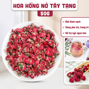 Hoa hồng nở tây tạng sấy lạnh 100g hồng nở nguyên bông trà hoa hồng kỳ tử táo đỏ dưỡng nhan