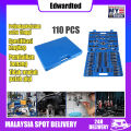 ✨✨EDWARD Tap Die Set  Full Set Thread Hand Tap Wrench and Die Set 110pcs/set Tap and Die Set M2-M18 Screw Nut Thread Taps Dies with Wrench Handle Heavy Duty Hand Tool Kit. 
