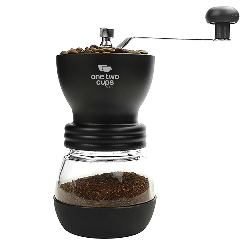 OneTwoCups Alat Penggiling Kopi Manual Coffee Grinder CF4146 Black Lazada Indonesia