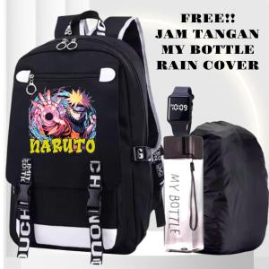 Js Stlye Tas Sekolah GOJO SOTORU Y 0073 Uniseks Tas Ransel Bahu GandaTas Laptop Mochila 4in1 anak