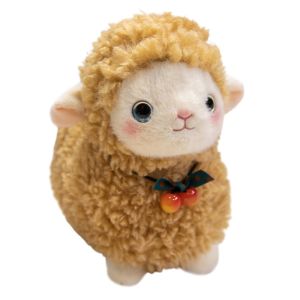 SUN ME Simulation Sheep Doll Plush Toy Fluffy Cartoon Animal Fluffty Doll Kids Accompany Dolls Cute Little Sheep Doll Birthday Gift