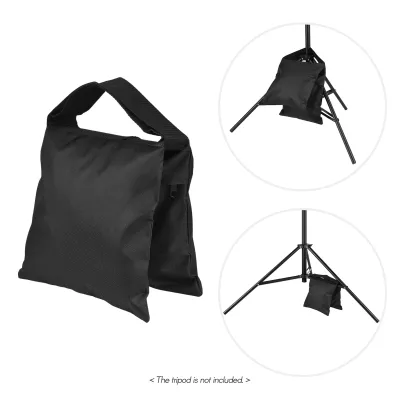 1PC Heavy Duty Photography Sand Bags Keep Balance Weight Sandbags Use For Studio Video Light Stands Boom Tripods Stand Black