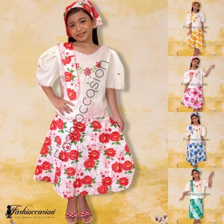 Kimonat Patadyong Barot Saya for Buwan ng Wika Costume for Kids | Lazada PH