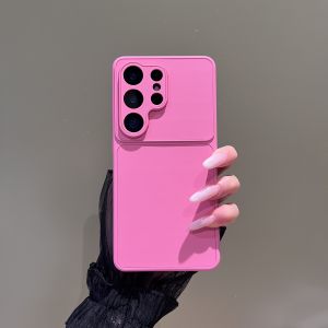 Matte Anti-drop Shockproof Protective Case For Samsung Galaxy S26 S25 S24 Plus Ultra FE Simple Smooth Liquid Plain Color Cover