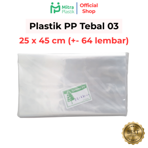 Plastik PP Lebar 23 Tebal 03 23x30 23x35 23x40 23x45 Kantong Plastik Bening Transparan