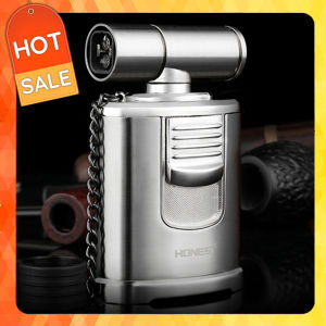 Hộp Quẹt Bật Lửa Gas Đá Khò 4 Tia Honest BCZ346 Thiết Kế Độc Lạ Sang Trọng Tinh Tế Lửa Khò Mạnh Mẽ Dùng Gas Đá - Màu Ngẫu Nhiên (KHÔNG CHỨA XĂNG GAS)