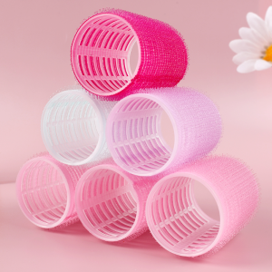 10pcs Self Grip Hair Curlers / Large Self-Adhesive Hair Rollers / DIY Plastic Lazy Heatless Hair Curler / Professional Salon Hair Bangs Roll Hair Styling Accessories
