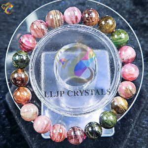 Premium Grade Brazil Old Mine Candy Tourmaline Bracelet