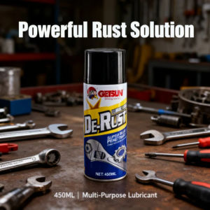 GETSUN De-Rust Lubricating Spray 450ml | Super Rust Penetrant Loosen Stuck Bolts Nuts Anti-Rust Oil