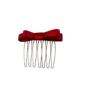Silk Bow Hair Comb Bridal Hair Comb Elegant Satin Bow Hair Pin Delicate Wedding Party Hair Accessories