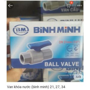 Van khóa nước Bình Minh Phi 21 27 34 - Van thoát nước