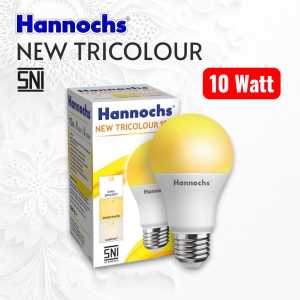 Bohlam Lampu HANNOCHS NEW TRICOLOUR LED 3 IN 1 10 / 12 Watt SNI