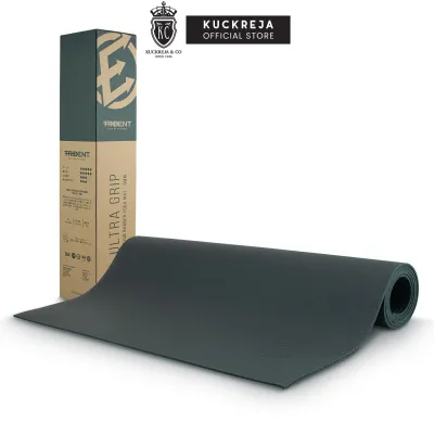 Trident Ultra Grip Fusion Rubber Yoga Mat – 6mm (Forest Green)
